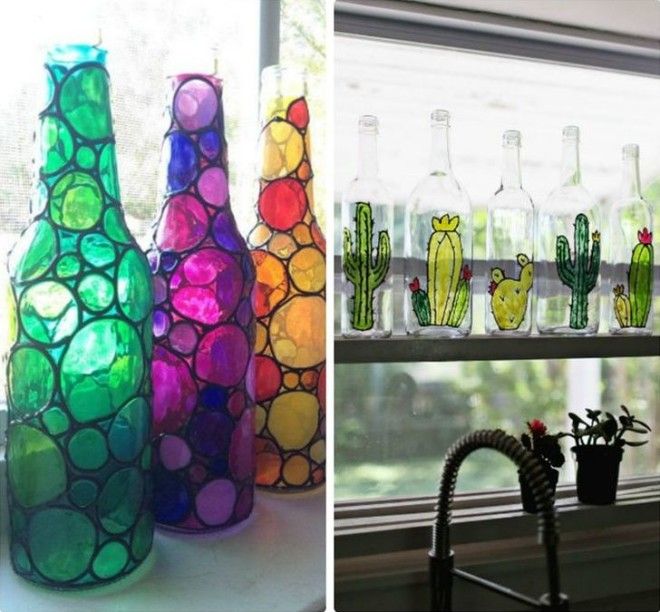 Что делать с бутылками после праздника: 25 идей, которые преобразят интерьер 43