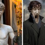 В сети появилось фото орущей статуи из Италии, которая докричалась до всех фотошопщиков интернета