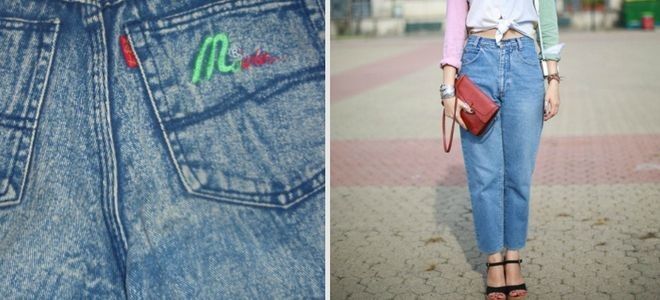 Модные приметы 90-х: джинса, одежда кислотного цвета и челки домиком 46