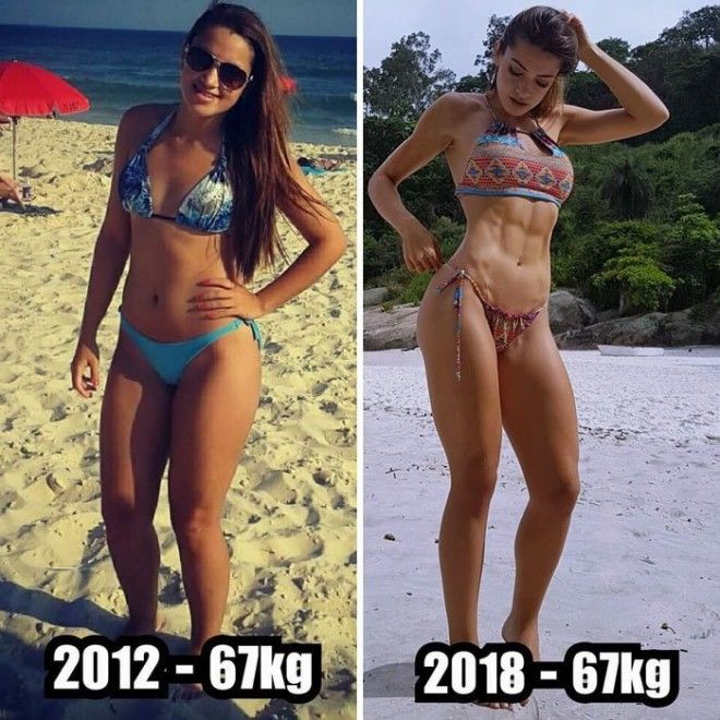 20 девушек, которые очень изменились, не потеряв ни килограмма 44