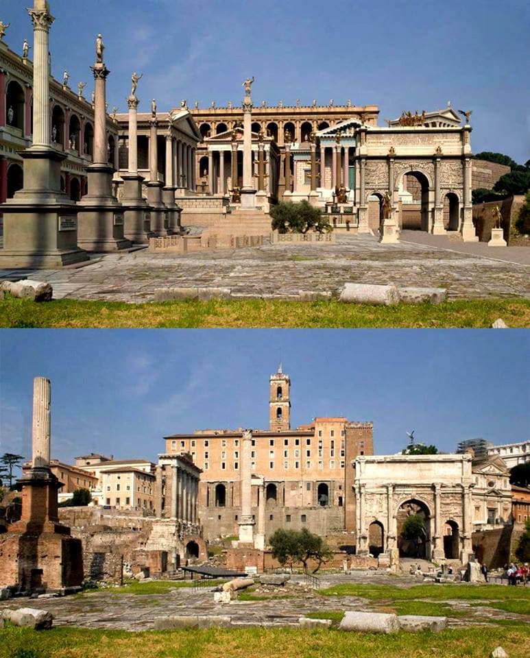 Как выглядели 12 культовых сооружений Римской империи 2000 лет назад и что от них осталось сейчас 39