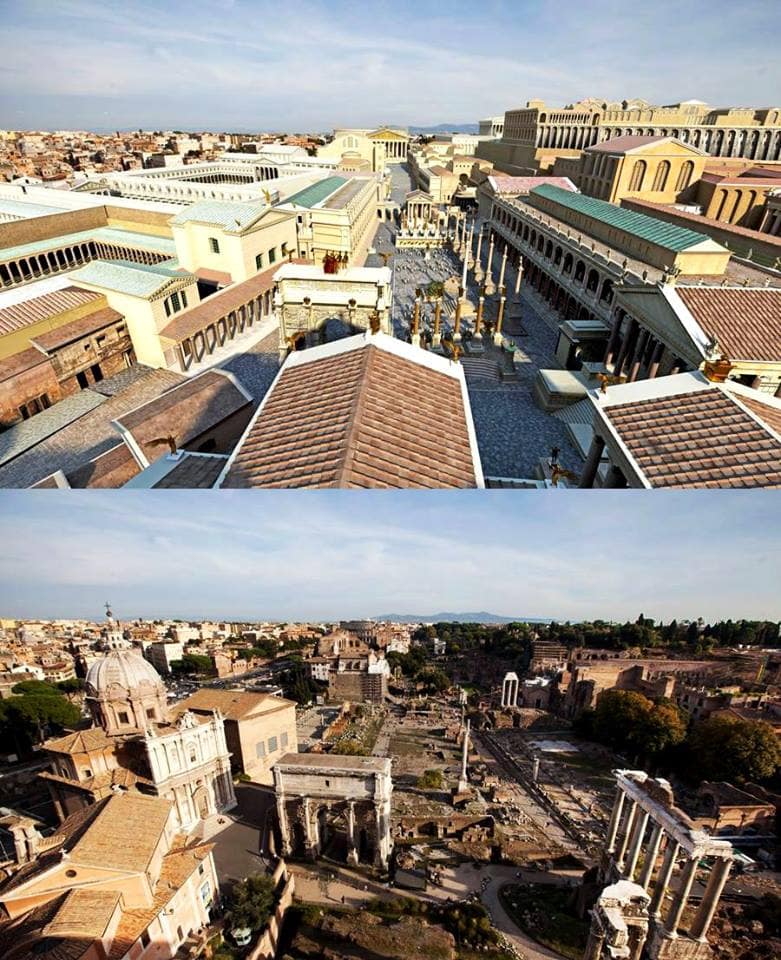 Как выглядели 12 культовых сооружений Римской империи 2000 лет назад и что от них осталось сейчас 40