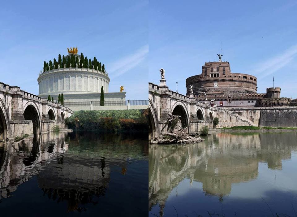Как выглядели 12 культовых сооружений Римской империи 2000 лет назад и что от них осталось сейчас 45