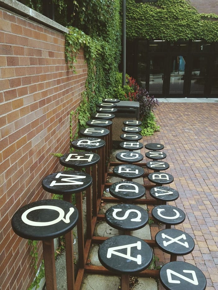 Typewriter Bench