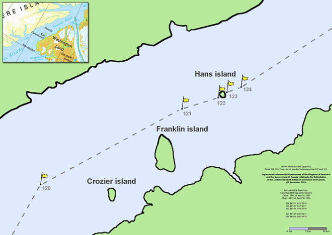 Канада и Дания сражаются за остров Ганса, распивая шнапс и виски 18