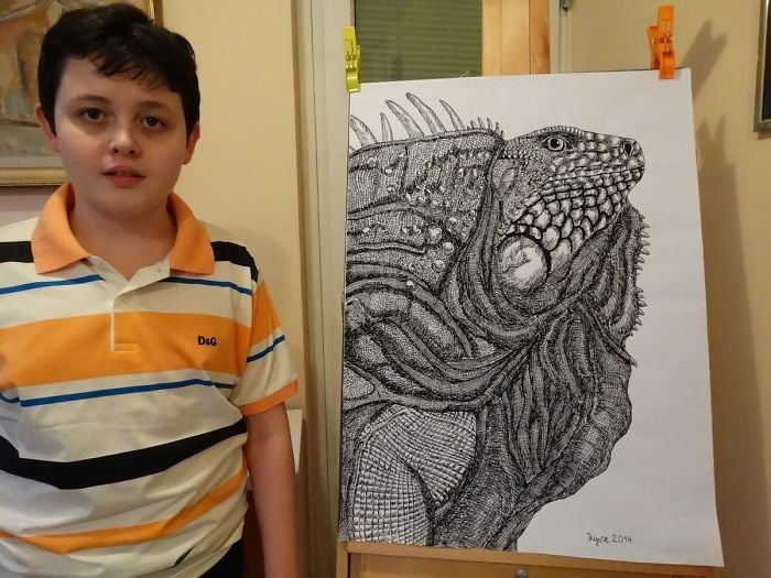 Этот сербский мальчик с 2 лет мечтал быть художником. Сейчас ему 16, и прогресс просто поразительный 63