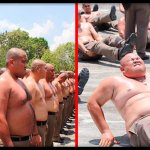 В Таиланде полицейских с лишним весом массово погнали в лагерь для похудения