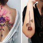 17 цветочных татуировок для тех, кто не любит возиться с живыми растениями