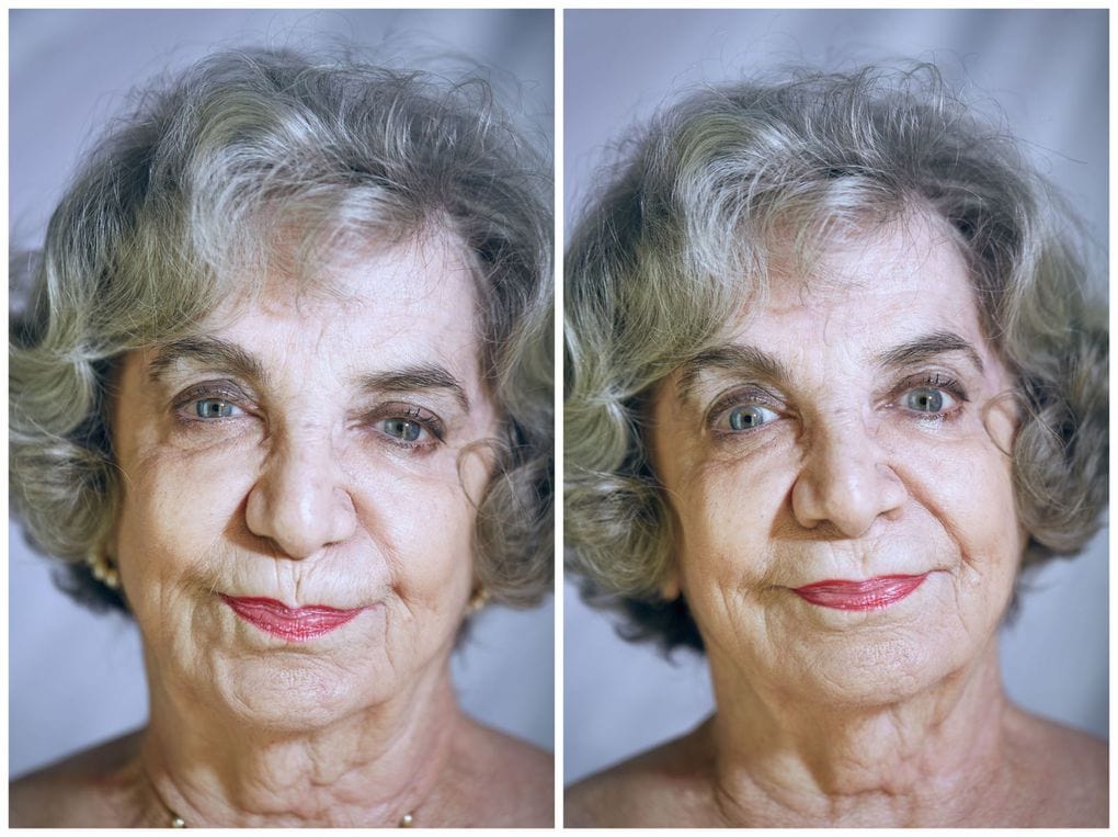 Фотограф сравнил, как выглядят лица людей, когда они позируют в одежде и без неё 91