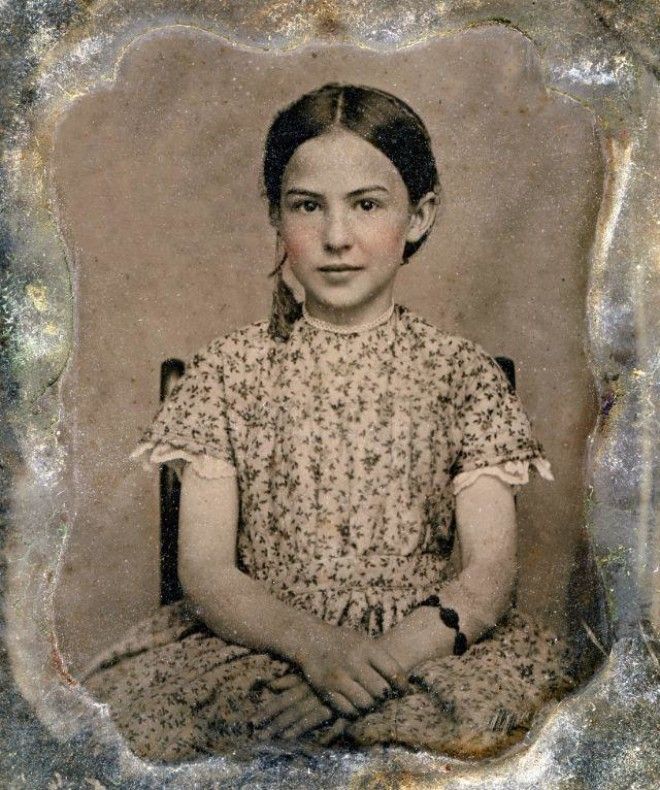 20 колорированных ретро-фото: как выглядели девушки-подростки в XIX веке 48