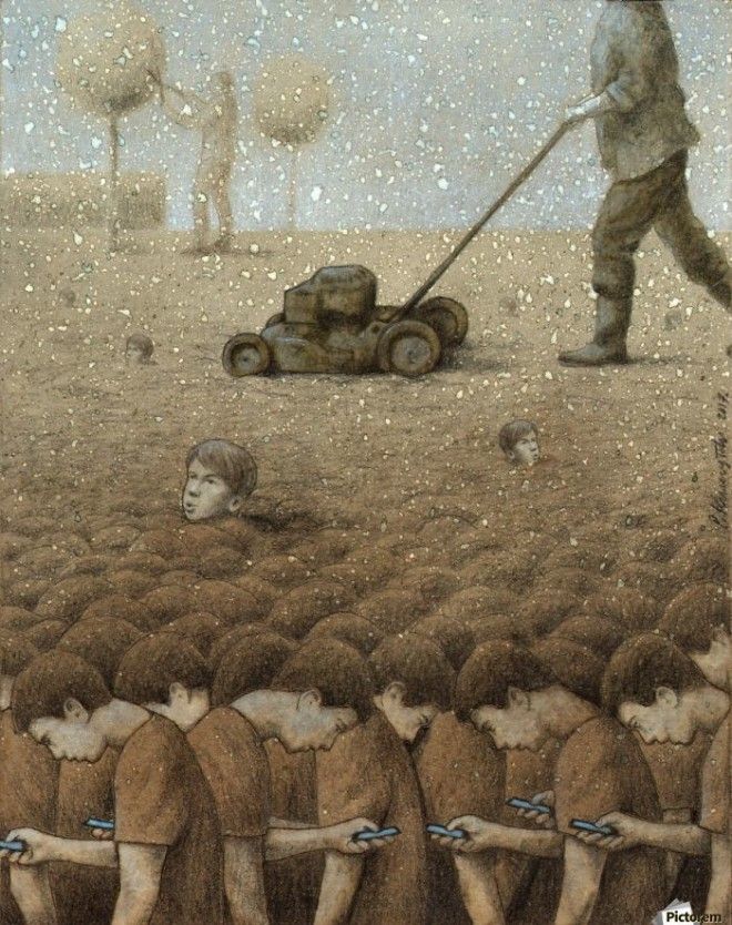 Карикатуры Павла Кучински о том, что не так с современным обществом 45