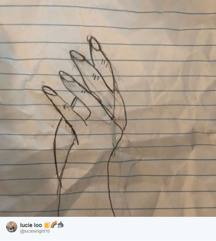 В Твиттере пытаются нарисовать руку по простому обучающему видео. И это флешмоб из сплошных провалов 52