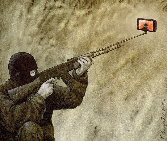 Карикатуры Павла Кучински о том, что не так с современным обществом 42