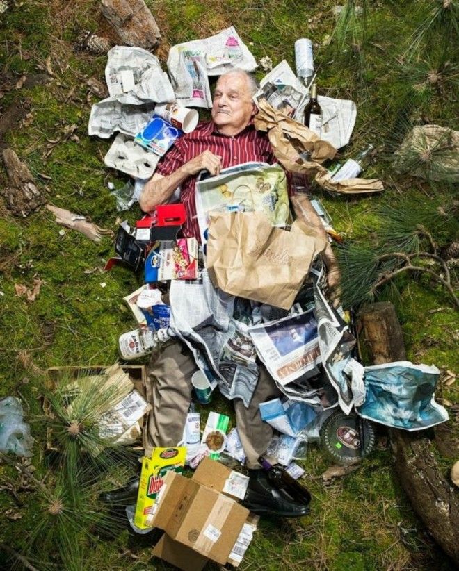 Шокирующие фото: сколько мусора производит человек всего за неделю 47