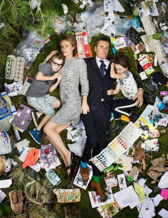 Шокирующие фото: сколько мусора производит человек всего за неделю 43