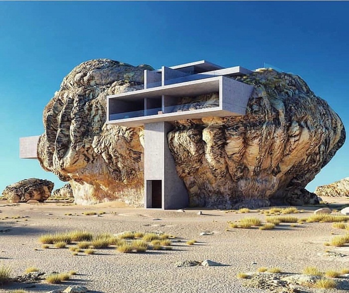 «Дом внутри скалы»: дизайнерское чудо, в существование которого трудно поверить 34