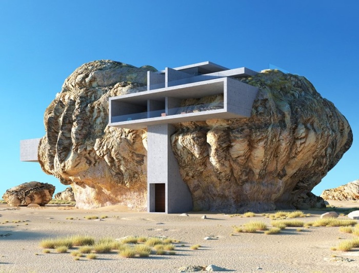 «Дом внутри скалы»: дизайнерское чудо, в существование которого трудно поверить 38