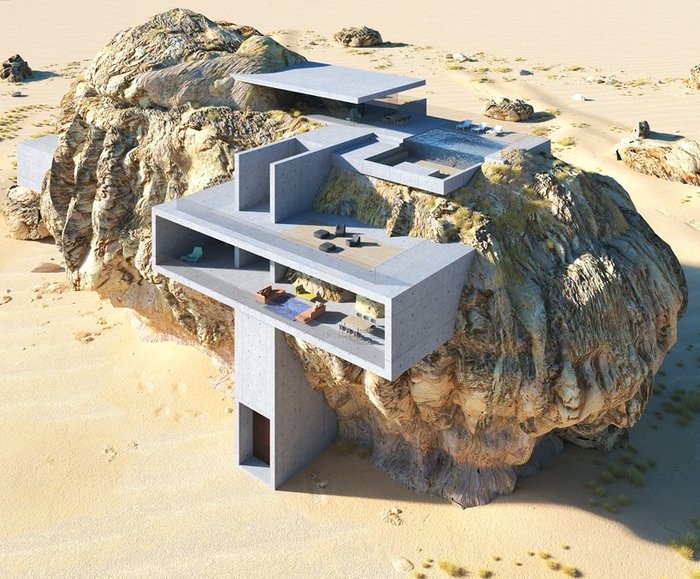 «Дом внутри скалы»: дизайнерское чудо, в существование которого трудно поверить 40