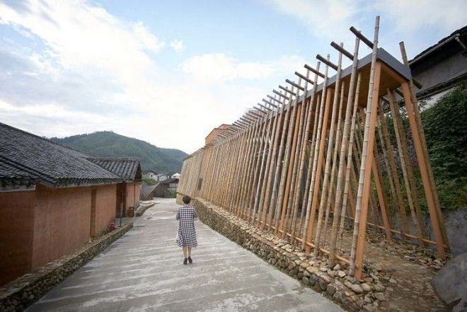 Китайский ответ кирпичу: в Поднебесной из бамбука построили мини-город 45