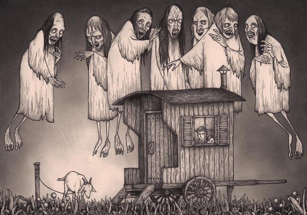20 зловещих иллюстраций, в которых художник воплотил все ваши жуткие кошмары 79
