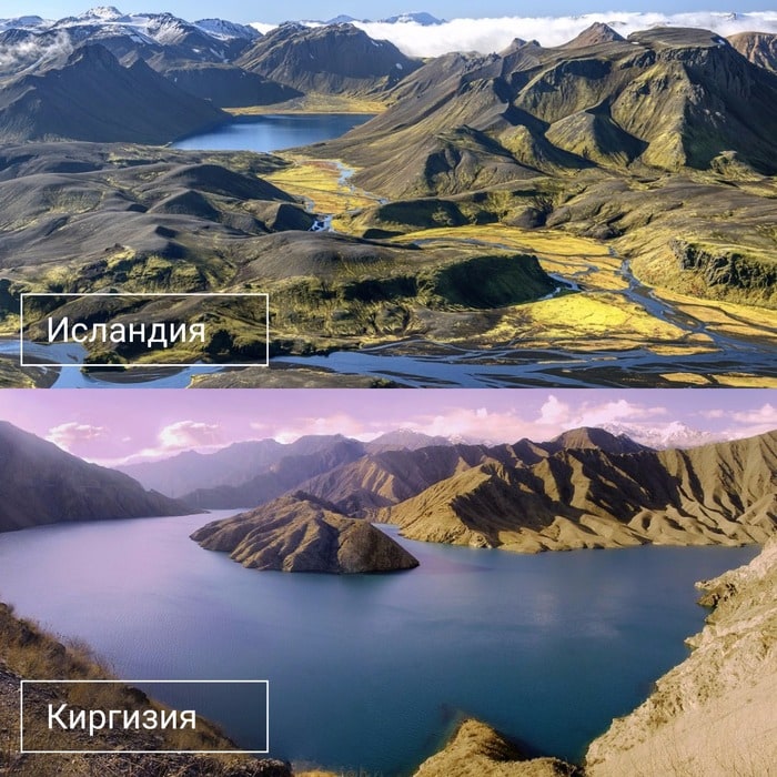 Девушка сравнила пейзажи Киргизии с другими странами, и отличить их оказалось непросто 23