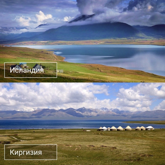 Девушка сравнила пейзажи Киргизии с другими странами, и отличить их оказалось непросто 25