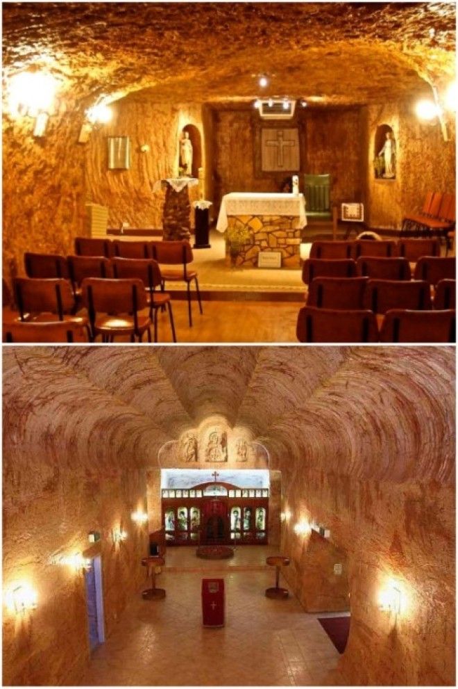 В подземном городе есть свои церкви КуберПеди Австралия Фото proberryru