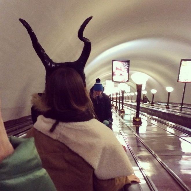 Мода из народа: самые яркие пассажиры российского метро 55
