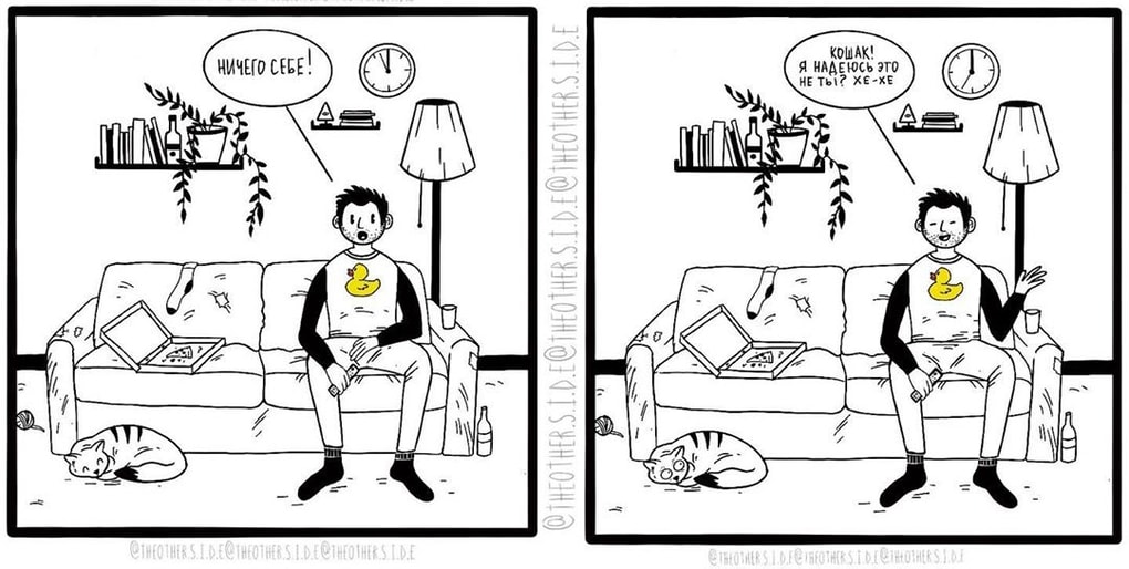 Тату-мастер создаёт юмористические комикс-истории со смешным и неожиданным поворотом событий 122