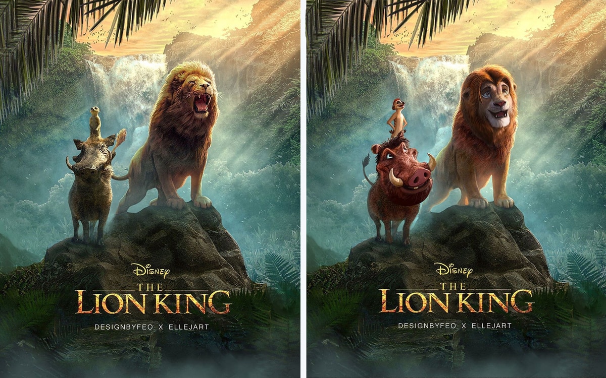 Художник решил, что героям нового «Короля Льва» не хватает мультяшных эмоций, и добавил их на кадры фильма 52