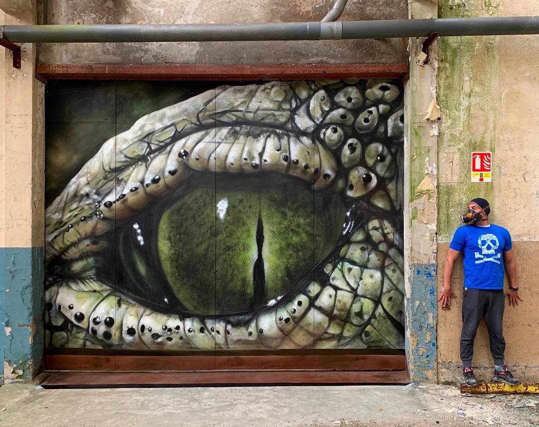 18 граффити от французского мастера, чьи змеи, скорпионы и динозавры выглядят живее всех живых 72