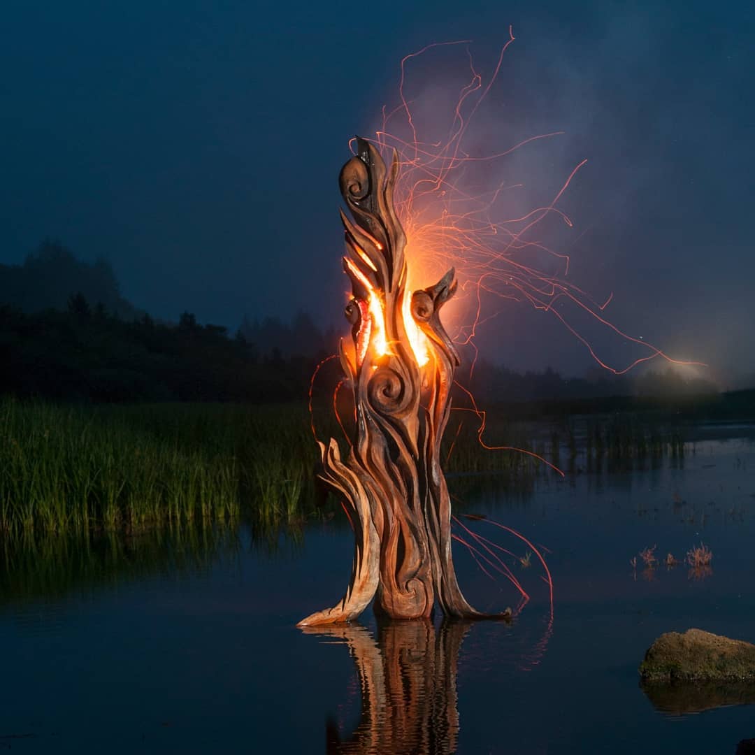Художник из Вашингтона создаёт скульптуры из сухих деревяшек, от которых дух захватывает 65