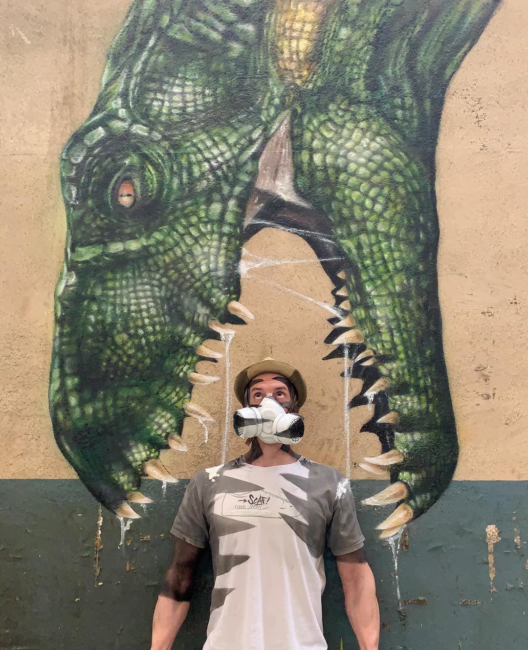 18 граффити от французского мастера, чьи змеи, скорпионы и динозавры выглядят живее всех живых 66