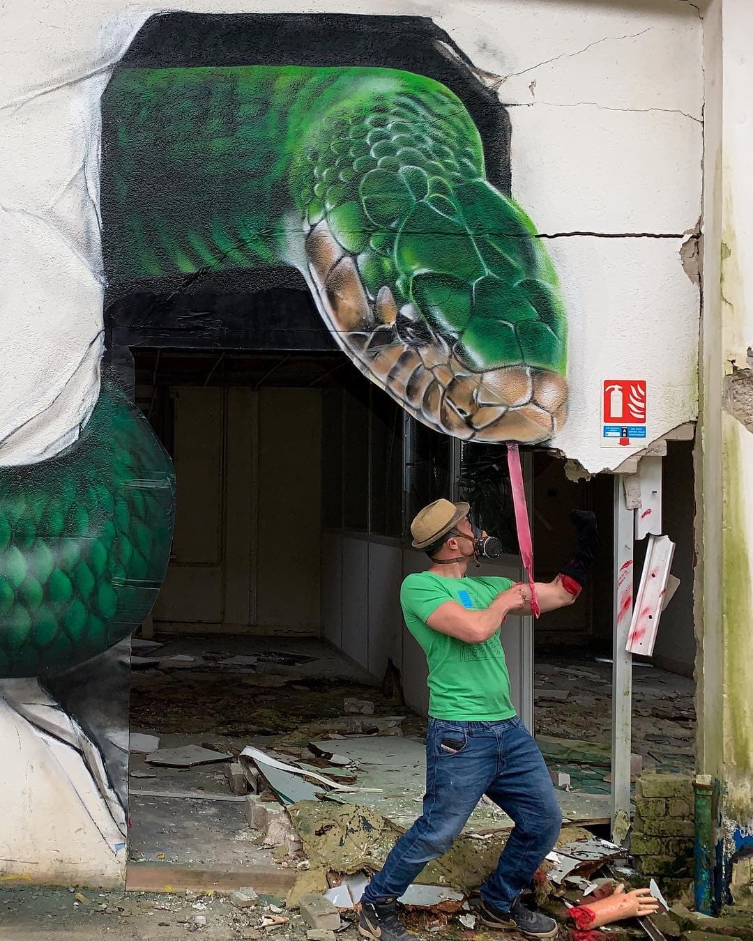 18 граффити от французского мастера, чьи змеи, скорпионы и динозавры выглядят живее всех живых 67