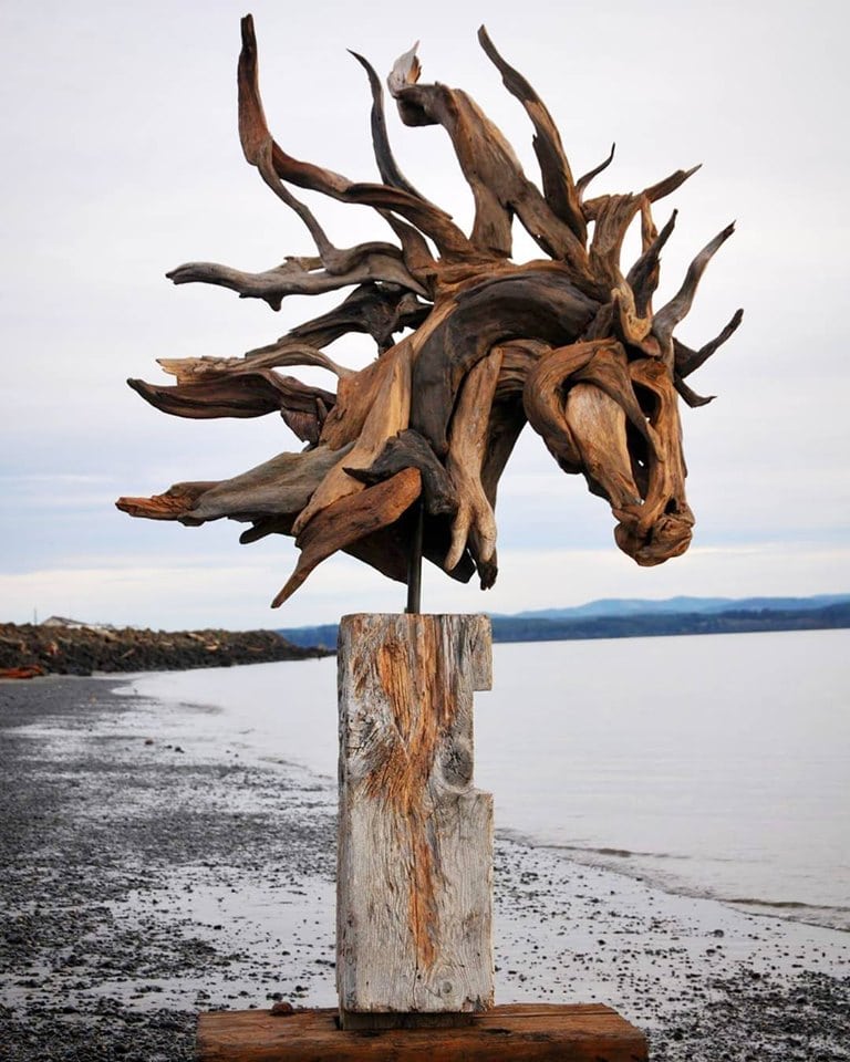 Художник из Вашингтона создаёт скульптуры из сухих деревяшек, от которых дух захватывает 53