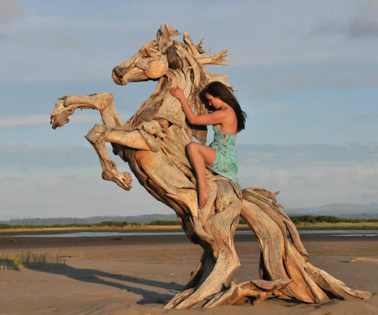 Художник из Вашингтона создаёт скульптуры из сухих деревяшек, от которых дух захватывает 64