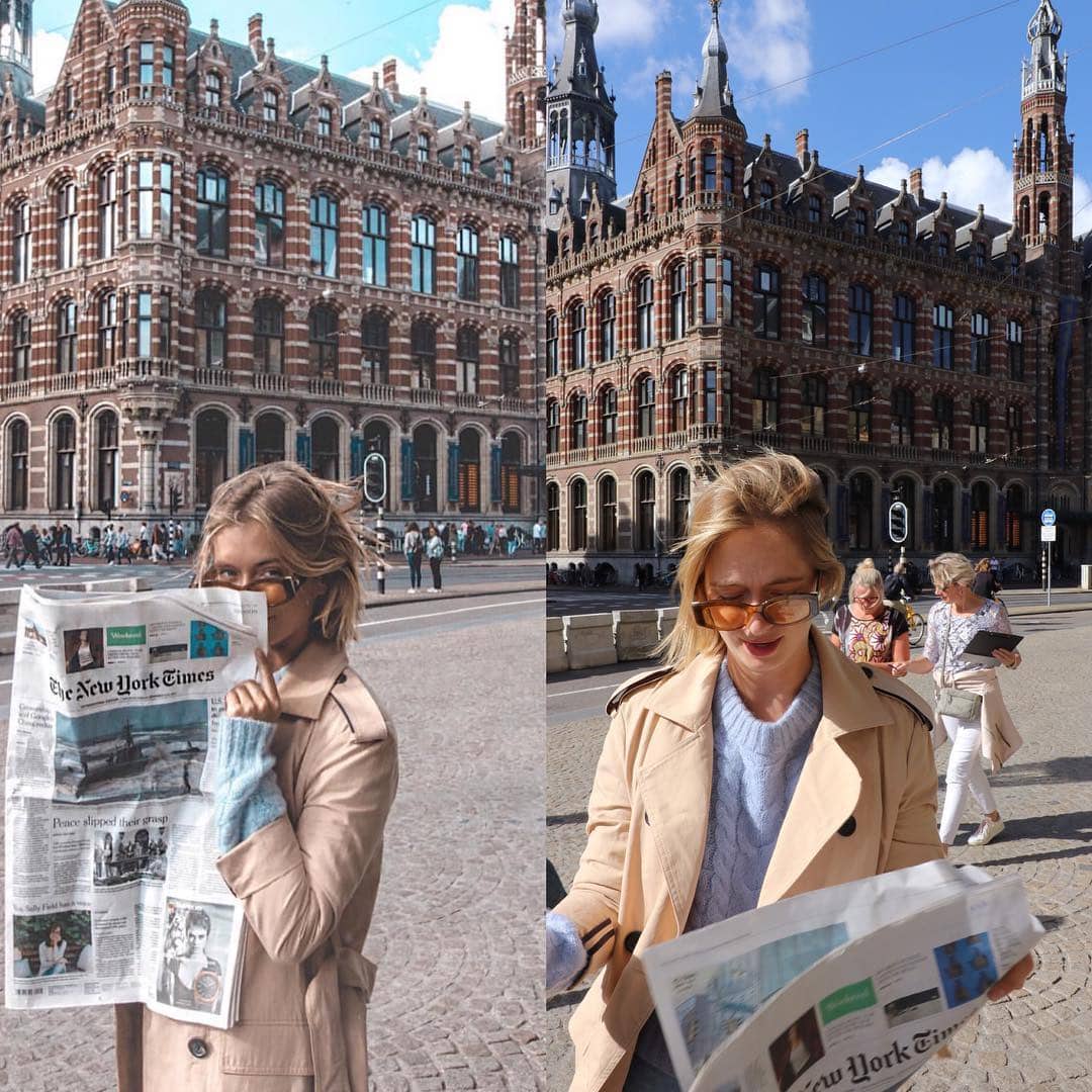 Девушка из Амстердама показала, как идеальные инстаграмные кадры выглядят в реальности 99