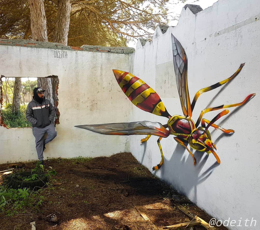 20 работ художника, который превращает невзрачные стены в невероятно реалистичные 3D-граффити 99