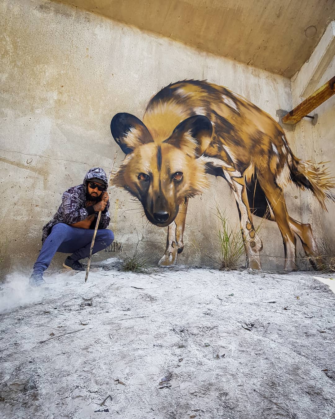 20 работ художника, который превращает невзрачные стены в невероятно реалистичные 3D-граффити 95