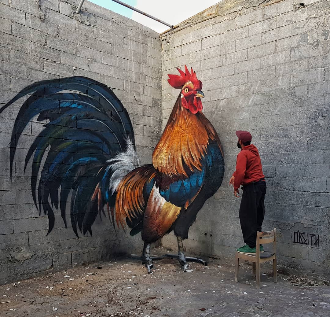 20 работ художника, который превращает невзрачные стены в невероятно реалистичные 3D-граффити 100