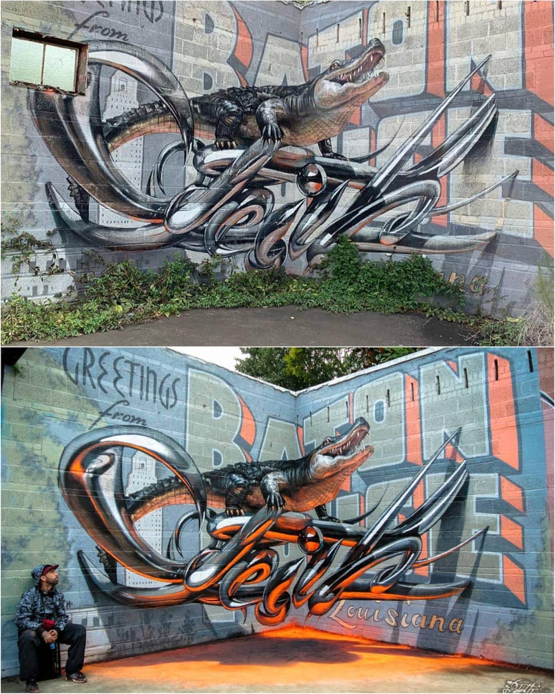 20 работ художника, который превращает невзрачные стены в невероятно реалистичные 3D-граффити 88