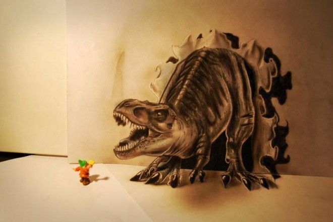 30 лучших «3D» рисунков сделанных карандашом 56