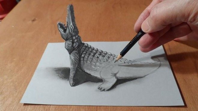 30 лучших «3D» рисунков сделанных карандашом 58