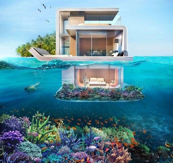 В Дубае строят плавающие дома с подводным этажом 23