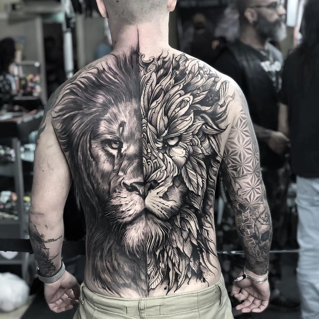 20 крутых татуировок на спине, которые впечатляют своим размахом 73