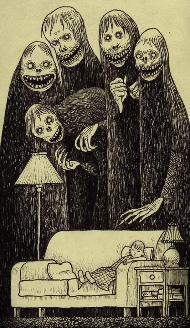 20 жутких иллюстраций, в которых ночные кошмары становятся явью 80