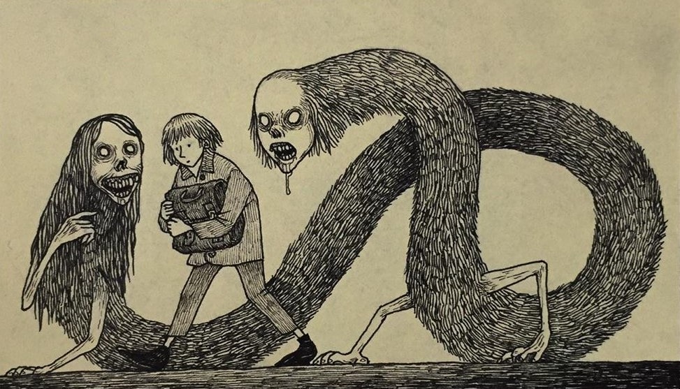 20 жутких иллюстраций, в которых ночные кошмары становятся явью 73