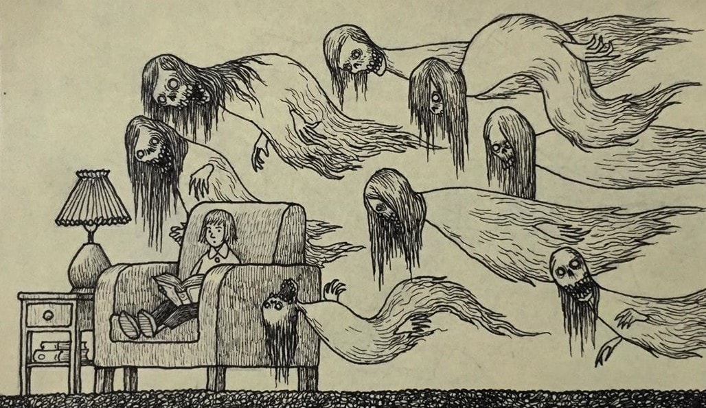 20 жутких иллюстраций, в которых ночные кошмары становятся явью 72