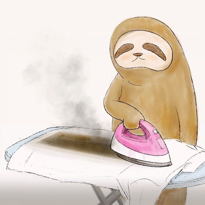 Абсурдные и смешные комиксы о сложной жизни ленивцев в нашем обществе 103