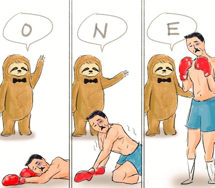 Абсурдные и смешные комиксы о сложной жизни ленивцев в нашем обществе 112